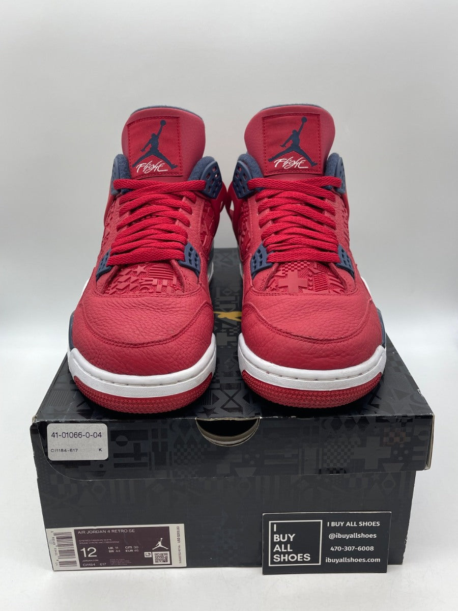 Jordan 4 Retro FIBA (2019) 12 (Moderately Worn Pre-Owned) - Image 2