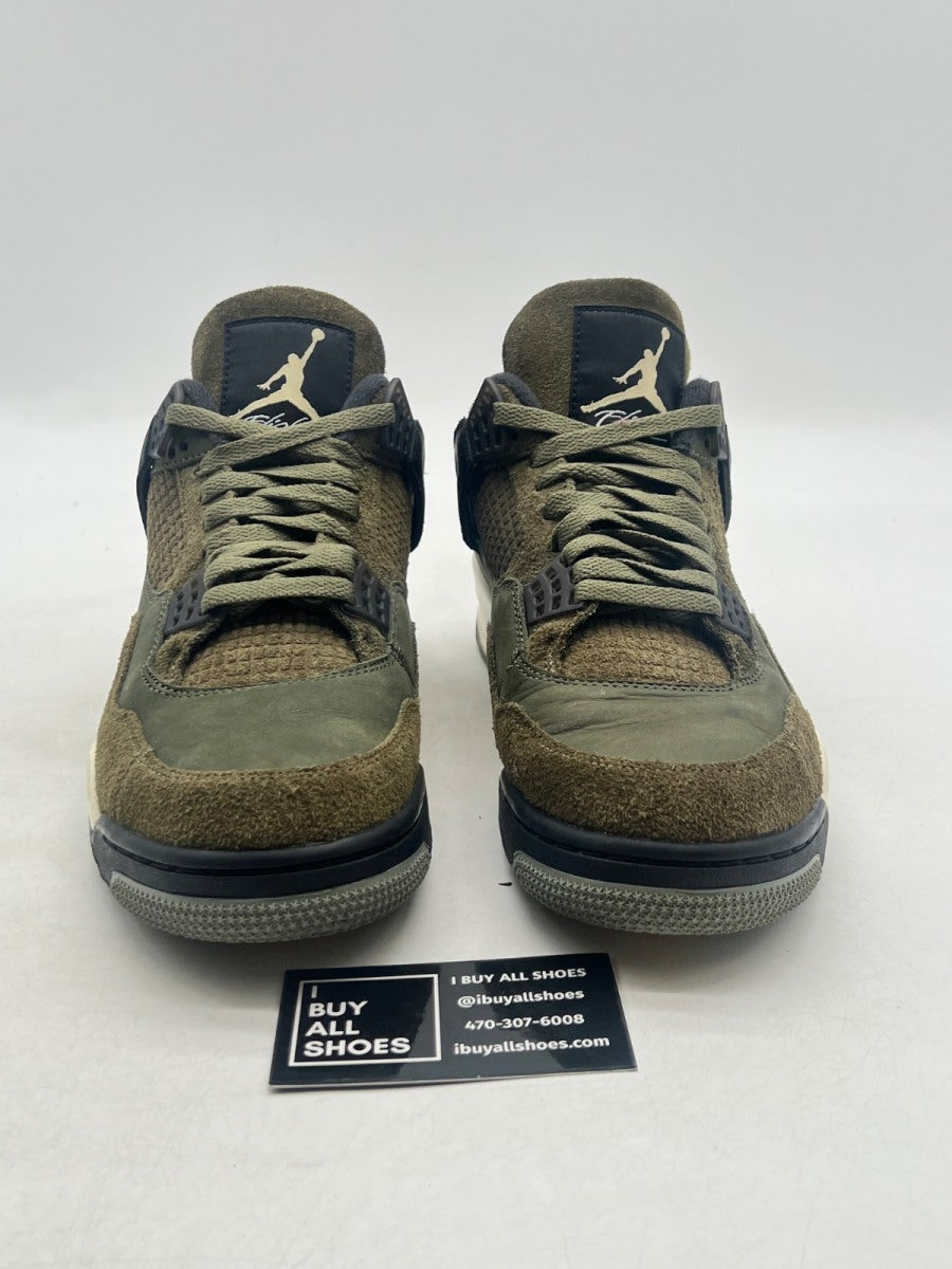 Jordan 4 Retro SE Craft Medium Olive 9.5 (Moderately Worn Pre-Owned) - Image 2