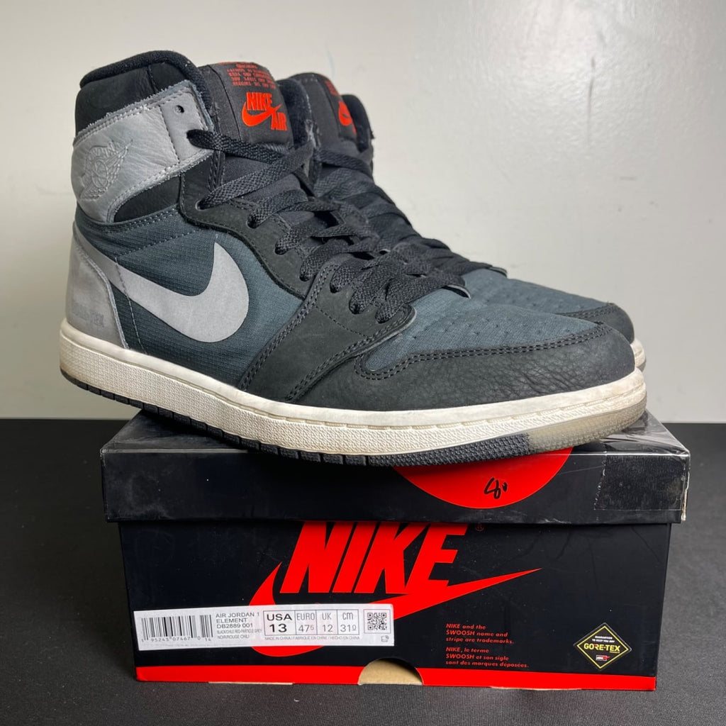Jordan 1 Retro High Element Gore-Tex Black Particle Grey (Size 13) - aux