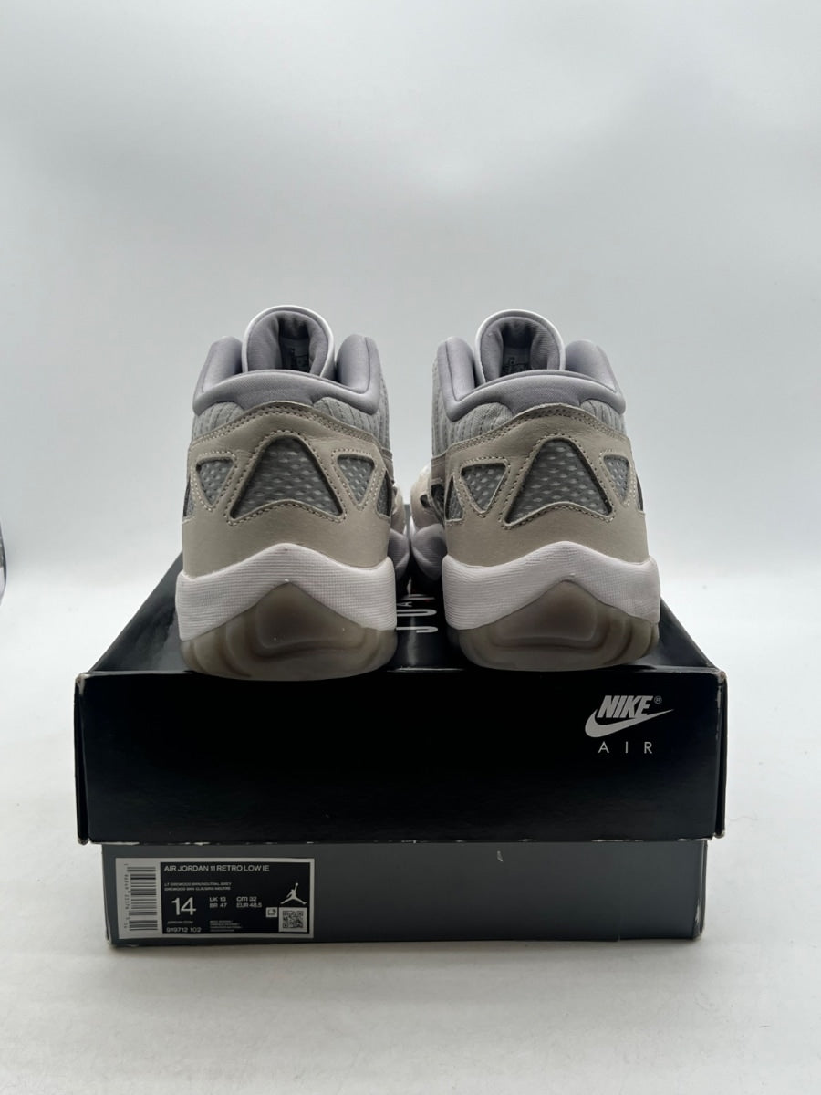 Jordan 11 Retro Low IE Light Orewood Brown 14 (Lightly Worn Pre-Owned)JordanLight Orewood Brown/Neutral Grey/White/Cement - Image 3