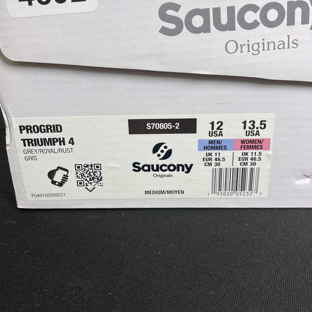 Saucony ProGrid Triumph 4 CS Grey Royal Rust (Size 12) - Image 7
