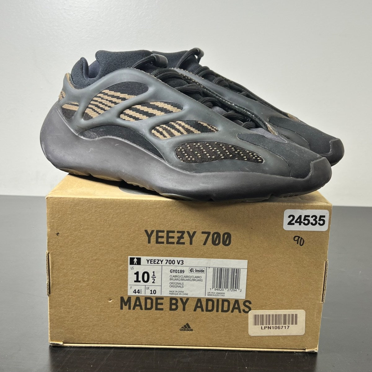 adidas Yeezy 700 V3 Clay Brown 10.5 (Moderately Worn Pre-Owned)adidasEremial/Eremial/Eremial - Image 1