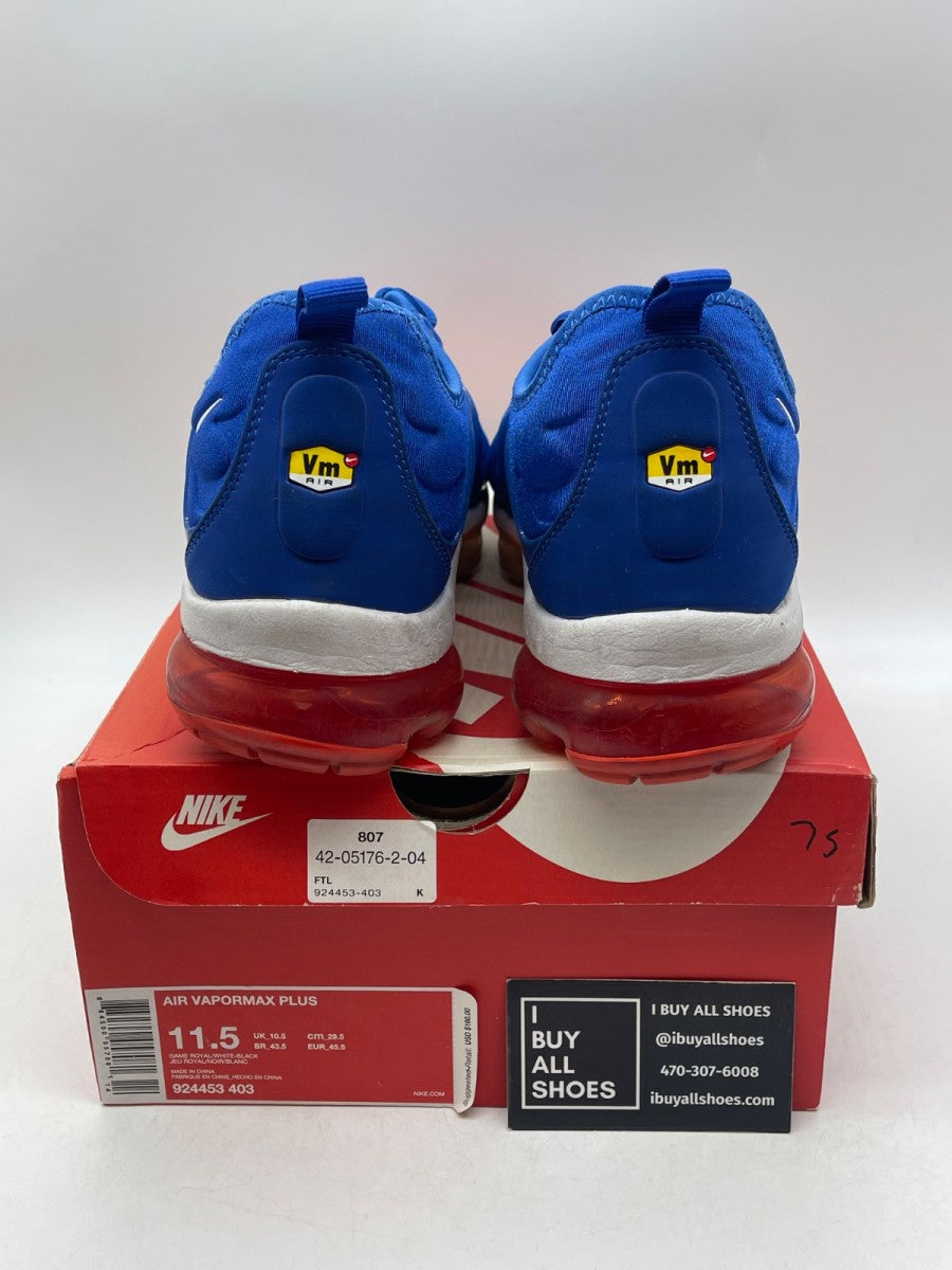 Nike Air VaporMax Plus Game Royal 11.5 (Moderately Worn Pre-Owned)