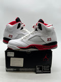 Jordan 5 Retro Fire Red Black Tongue (2013) 10.5 (Lightly Worn Pre-Owned) - Image 1