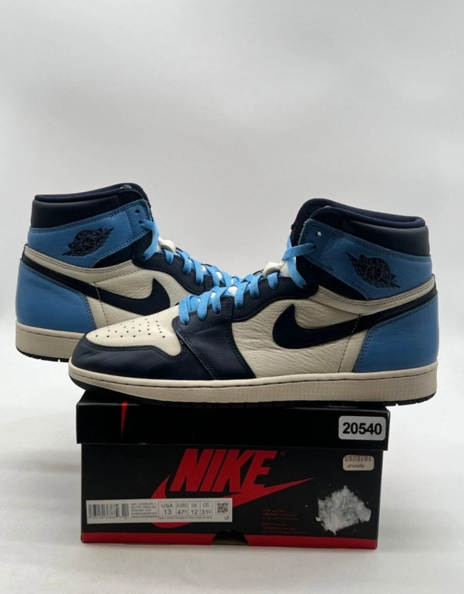 Jordan 1 Retro High Obsidian 13 (Lightly Worn Pre-Owned)JordanSail/Obsidian-University Blue - Image 1