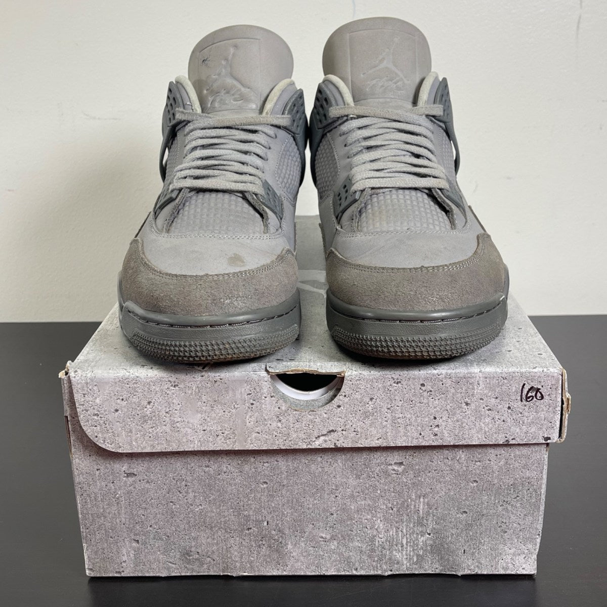 Jordan 4 Retro SE Paris Olympics Wet Cement 13 (Moderately Worn Pre-Owned)JordanSmoke Grey/Iron Grey/Cement Grey/Particle Grey - Image 2