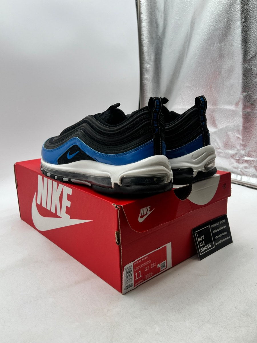 Nike Air Max 97 Black Blue Nebula 11 (Lightly Worn Pre-Owned) - Image 4