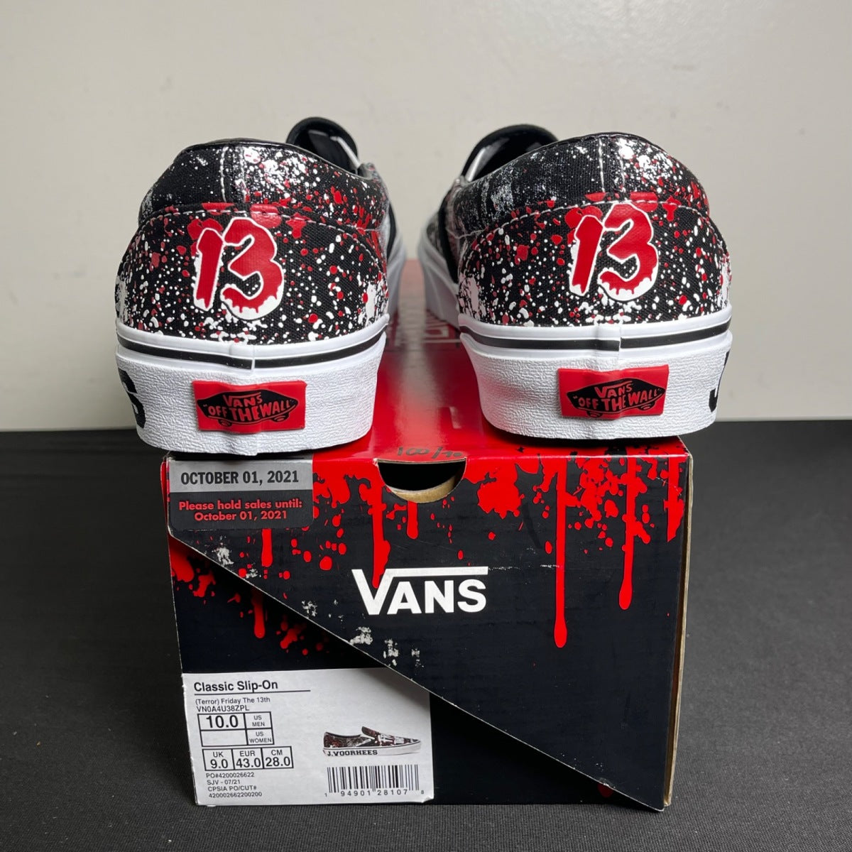Vans Classic Slip-On Horror Pack Friday the 13th Jason Voorhees (Size 10) - Image 4