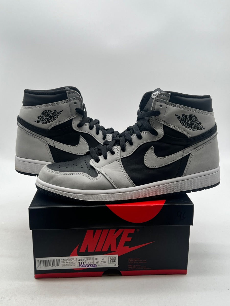 Jordan 1 Retro High Shadow 2.0 10.5 (Lightly Worn Pre-Owned)JordanBlack/White-Light Smoke Grey - Image 1