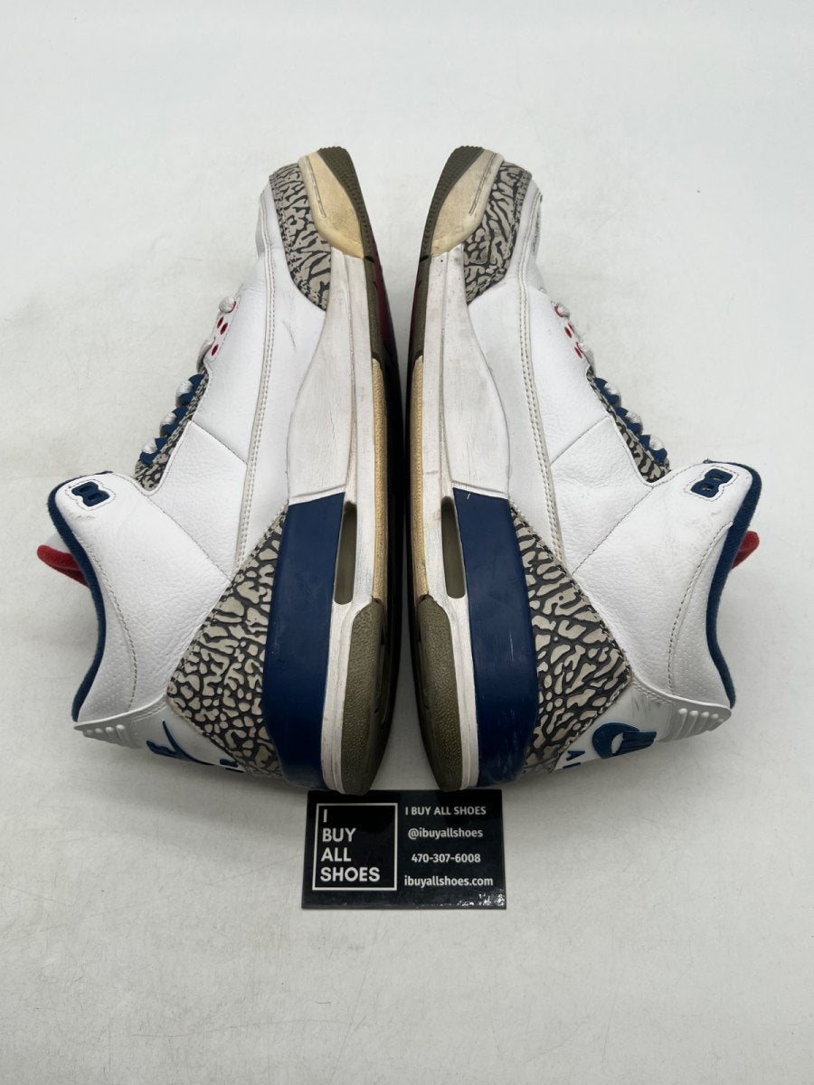 Jordan 3 Retro True Blue (2016) 11.5 (Heavily Worn Pre-Owned) - Image 6