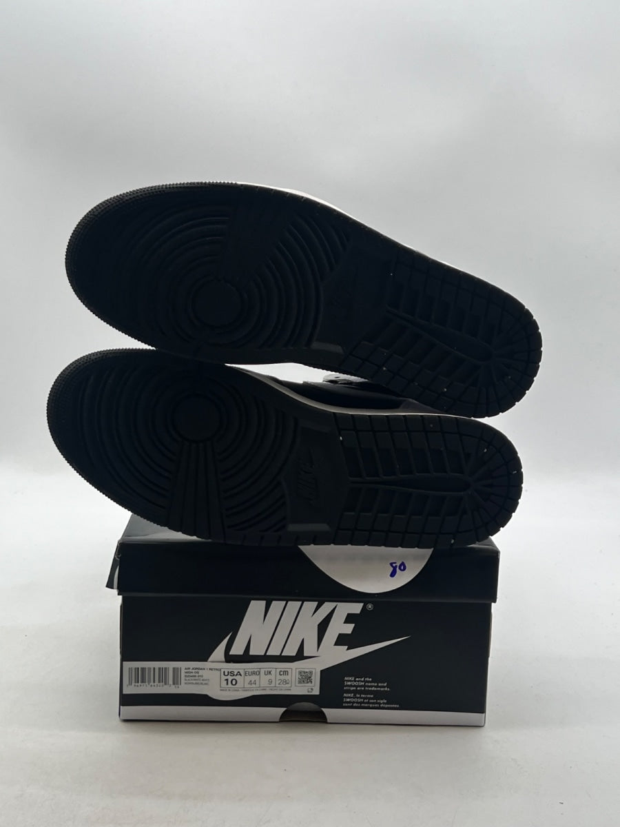 Jordan 1 Retro High OG Black White 10 (Lightly Worn Pre-Owned)JordanBlack/White/White - Image 8