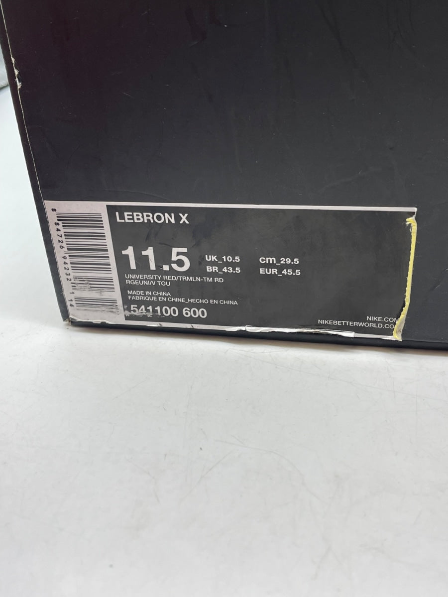 Nike LeBron X Christmas 11.5 (Heavily Worn Pre-Owned) - Image 9