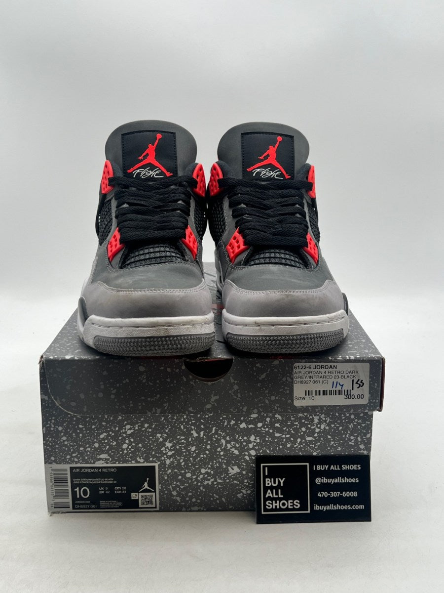 Jordan 4 Retro Infrared 10 (Lightly Worn Pre-Owned) - Image 2