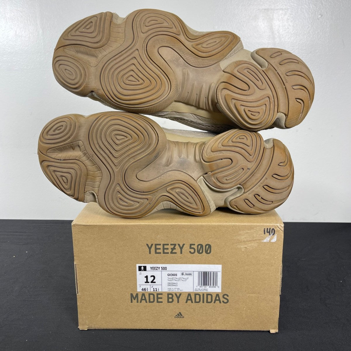 adidas Yeezy 500 Taupe Light 12 (Moderately Worn Pre-Owned)adidasTaupe Light/Taupe Light/Taupe Light - Image 5
