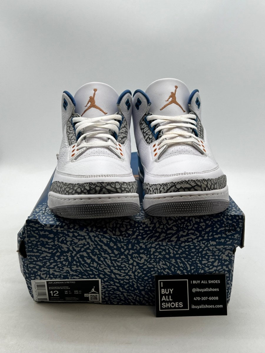 Jordan 3 Retro Wizards 12 (Moderately Worn Pre-Owned) - Image 2