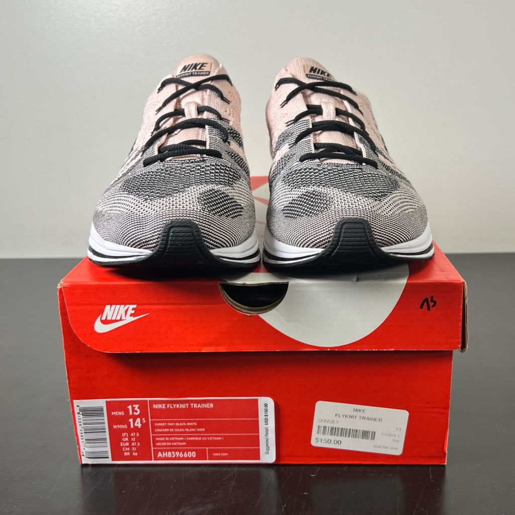 Nike Flyknit Trainer Sunset Tint 13 (Lightly Worn Pre-Owned)NikeSunset Tint/Black-White - Image 2