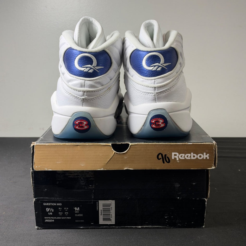Reebok Question Mid Blue Toe (2016) (Size 9.5) - Image 5