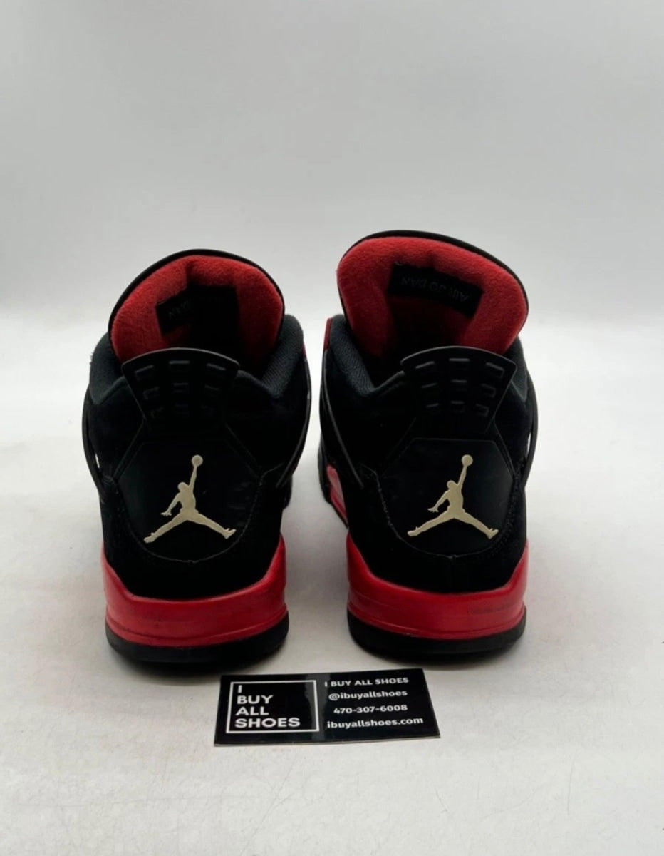 Jordan 4 Retro Red Thunder 10.5 (Heavily Worn Pre-Owned)JordanBlack/Multi-Color-Multi-Color-Crimson - Image 5
