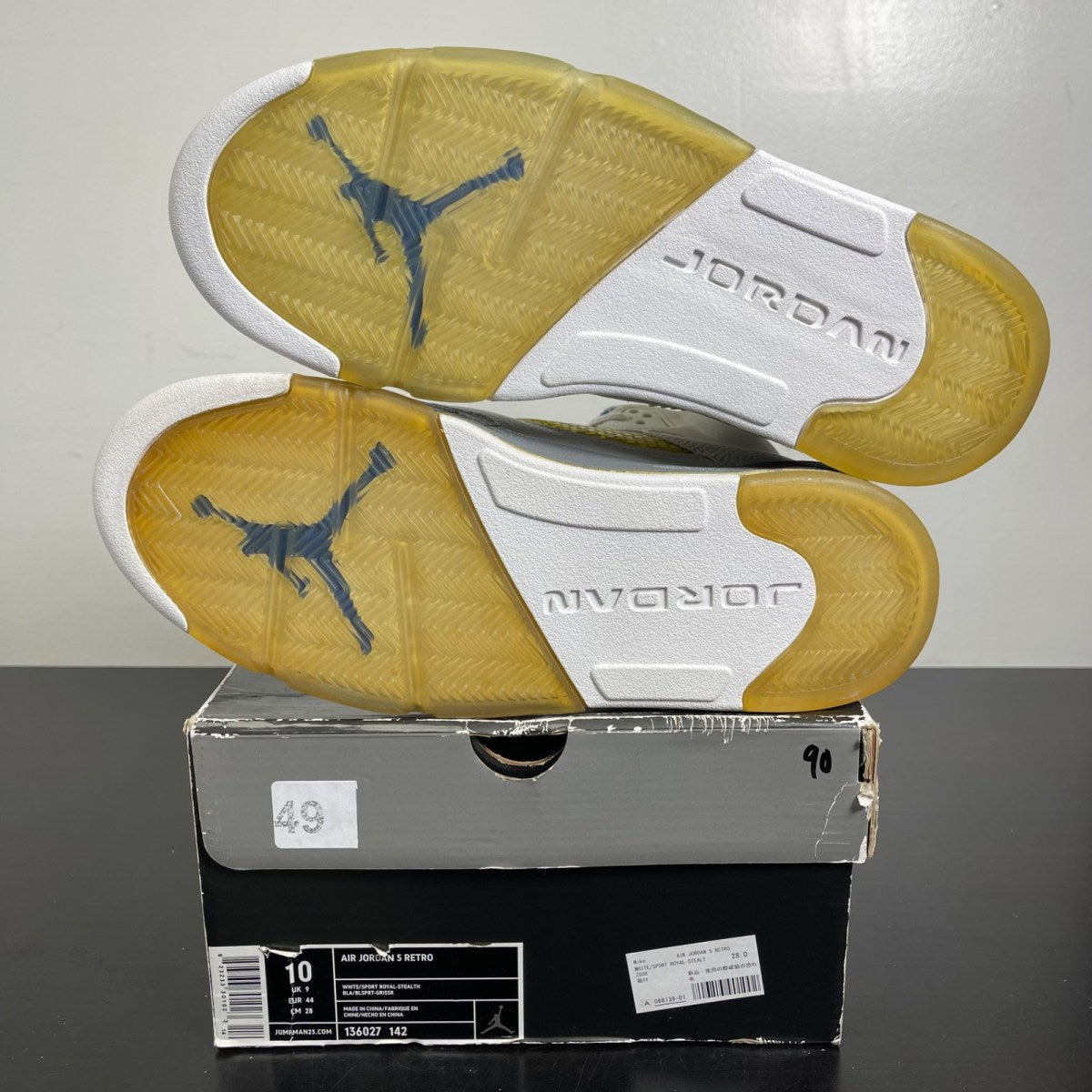 Air Jordan 5 Retro 'Stealth' 10 (Heavily Worn Pre-Owned)Air Jordan - Image 5