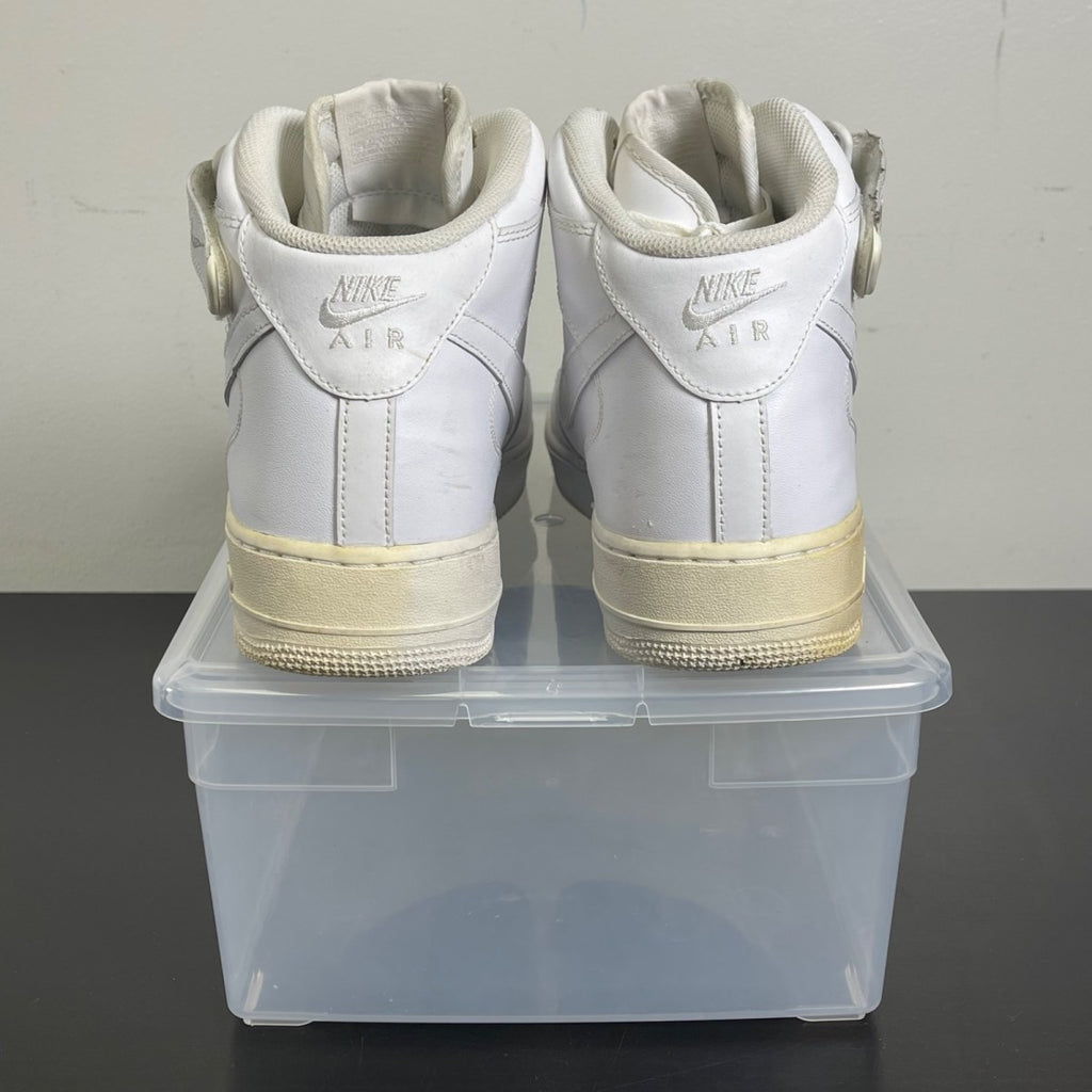 Nike Air Force 1 Mid '07 White 14 (Moderately Worn Pre-Owned)NikeWhite/White - Image 4