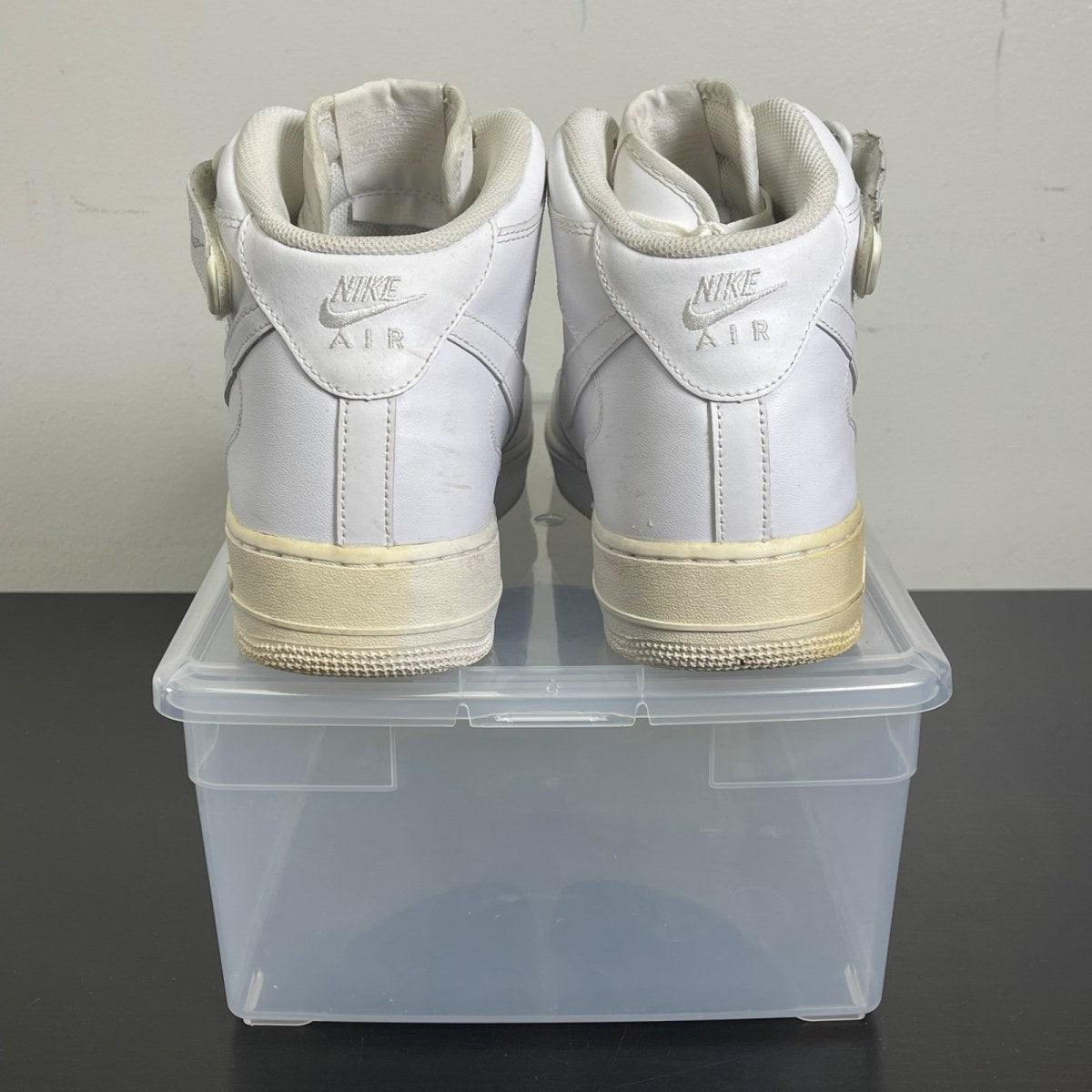 Nike Air Force 1 Mid '07 White 14 (Moderately Worn Pre-Owned)NikeWhite/White - Image 4