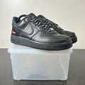 Nike Air Force 1 Low Supreme Black 8 (Moderately Worn Pre-Owned)NikeBlack/Black-Black - Image 1