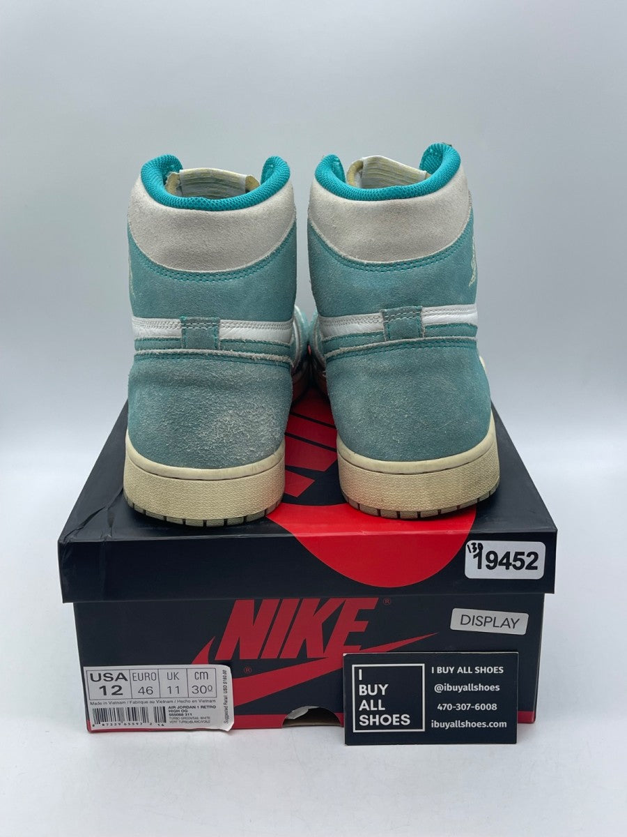 Jordan 1 Retro High Turbo Green 12 (Moderately Worn Pre-Owned) - Image 3
