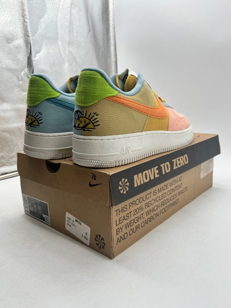 Nike Air Force 1 Low '07 LV8 Next Nature Sun Club 12 (Lightly Worn Pre-Owned)NikeSanded Gold/Hot Curry-Wheat Grass-Light Madder Root-Arctic Orange-Worn Blue - Image 5