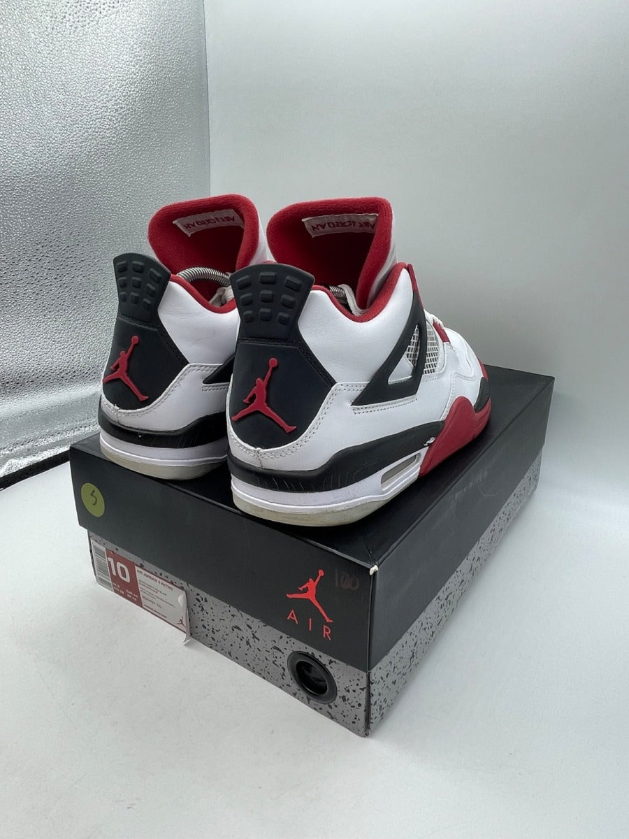 Jordan 4 Retro Fire Red (2012) 10 (Moderately Worn Pre-Owned)JordanWhite/Varsity Red-Black - Image 5