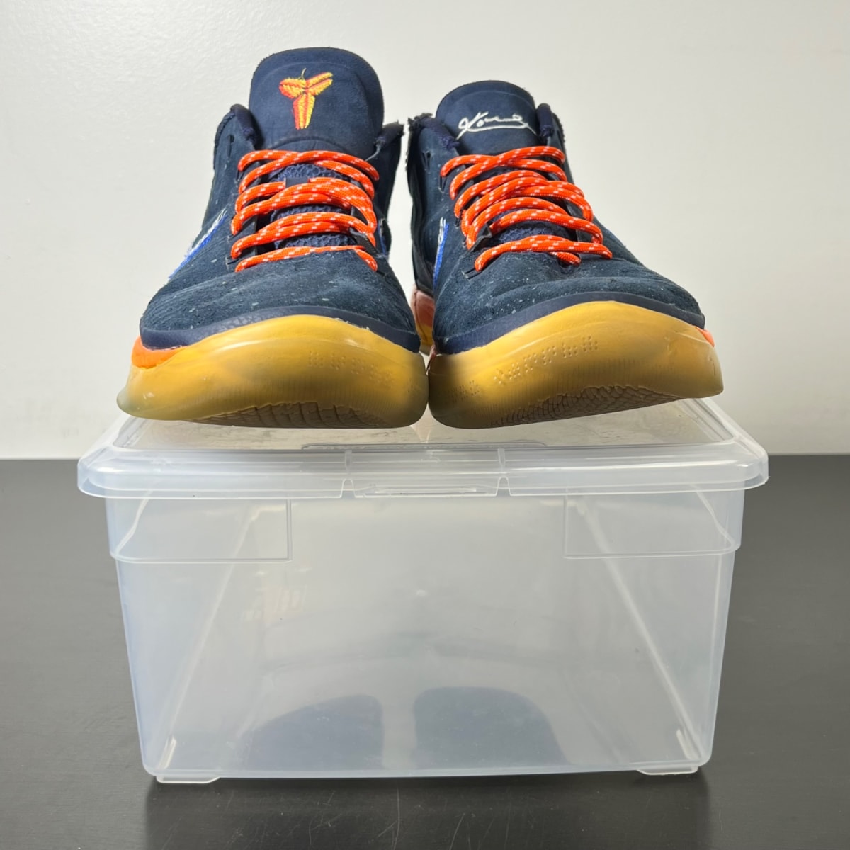Nike Kobe A.D. Mid Rise 12 (Moderately Worn Pre-Owned)NikeObsidian/White-Mega Blue - Image 2