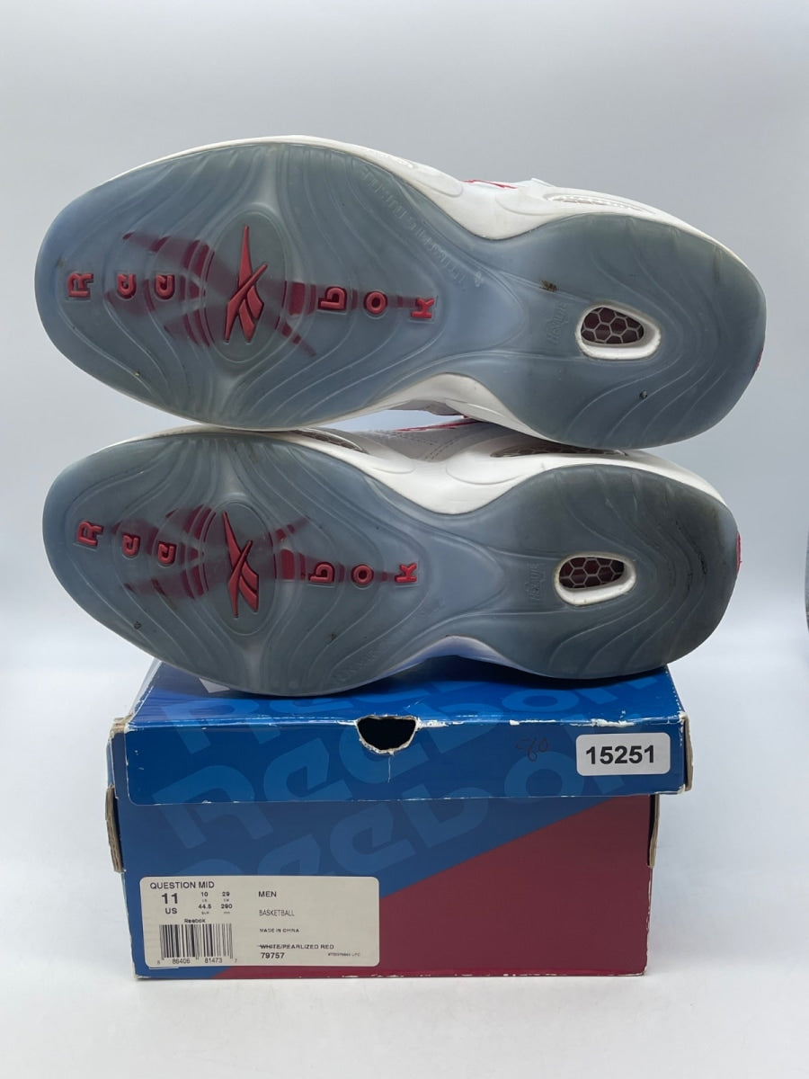 Reebok Question Mid Pearlized Red (2012) (Size 11) - Image 7
