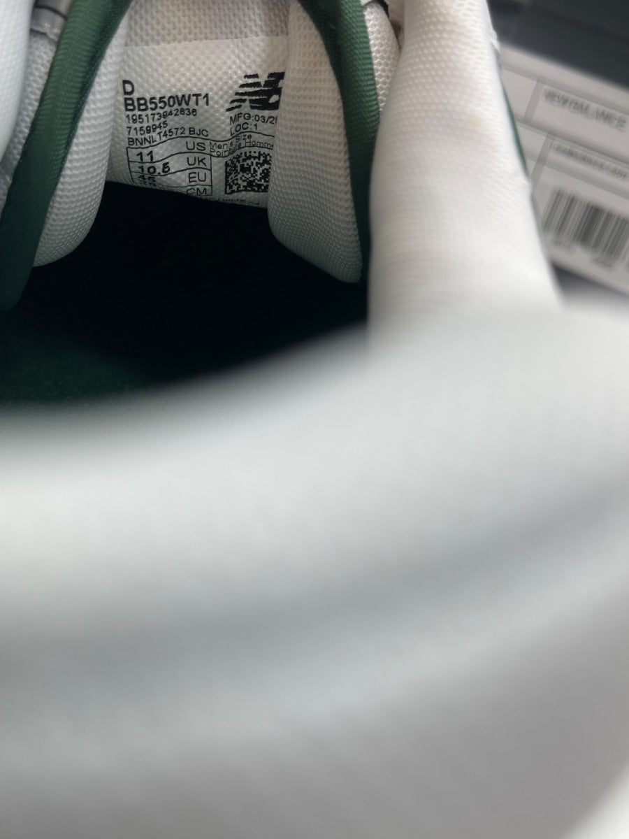 New Balance 550 White Green 11 (Moderately Worn Pre-Owned) - Image 8