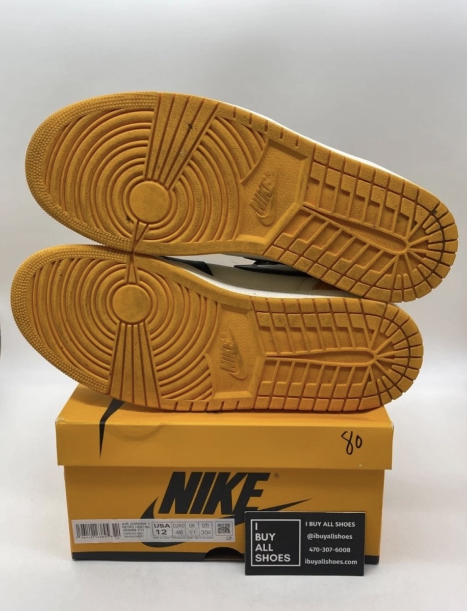 Jordan 1 Retro High OG Taxi 12 (Lightly Worn Pre-Owned)JordanTaxi/Black-Sail - Image 8