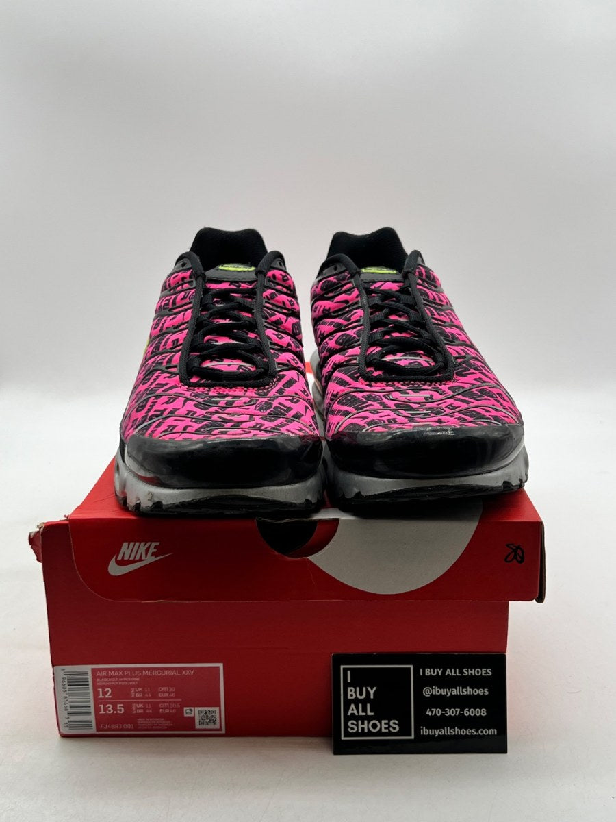 Nike Air Plus Mercurial XXV Hyper Pink and Volt 12 (Moderately Worn Pre-Owned) - Image 2
