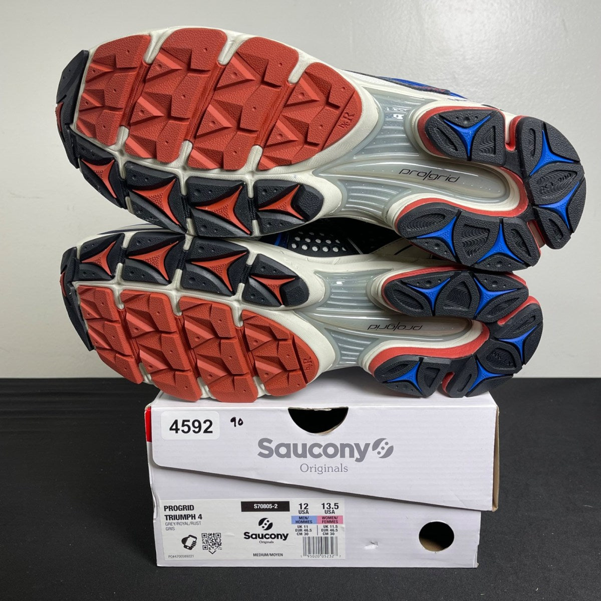 Saucony ProGrid Triumph 4 CS Grey Royal Rust (Size 12) - Image 5