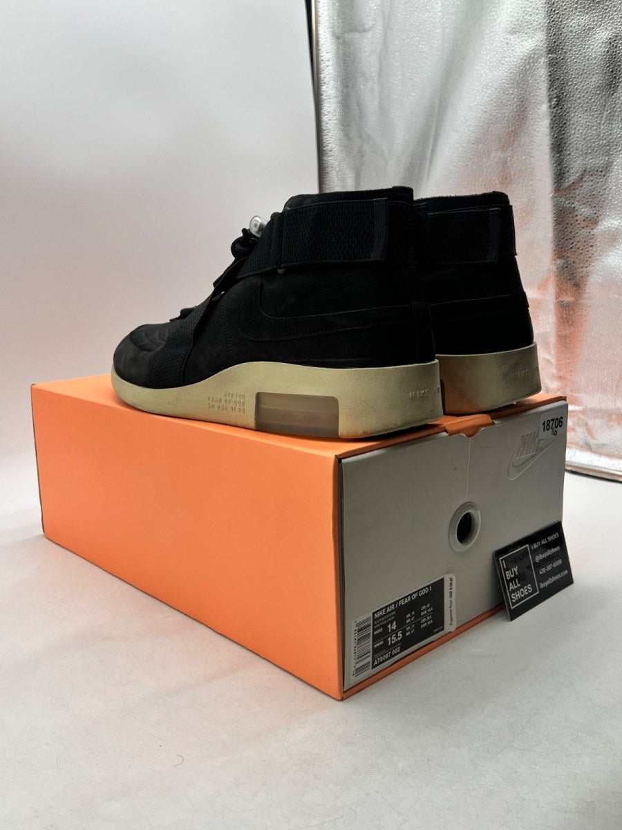 Nike Air Fear Of God Raid Black 14 (Moderately Worn Pre-Owned) - Image 4