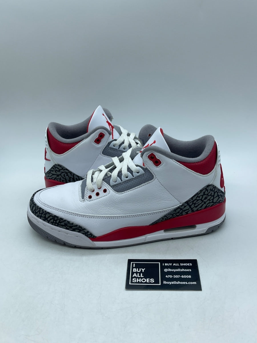 Jordan 3 Retro Fire Red (2022) 9.5 (Moderately Worn Pre-Owned) - Image 1