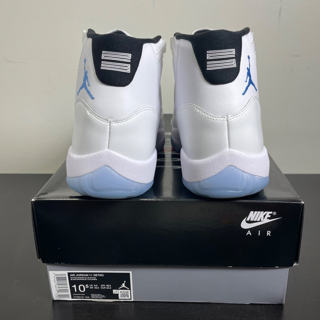 Jordan 11 Retro Legend Blue (2024) 10.5 (Moderately Worn Pre-Owned)JordanWhite/Legend Blue/Black - Image 4