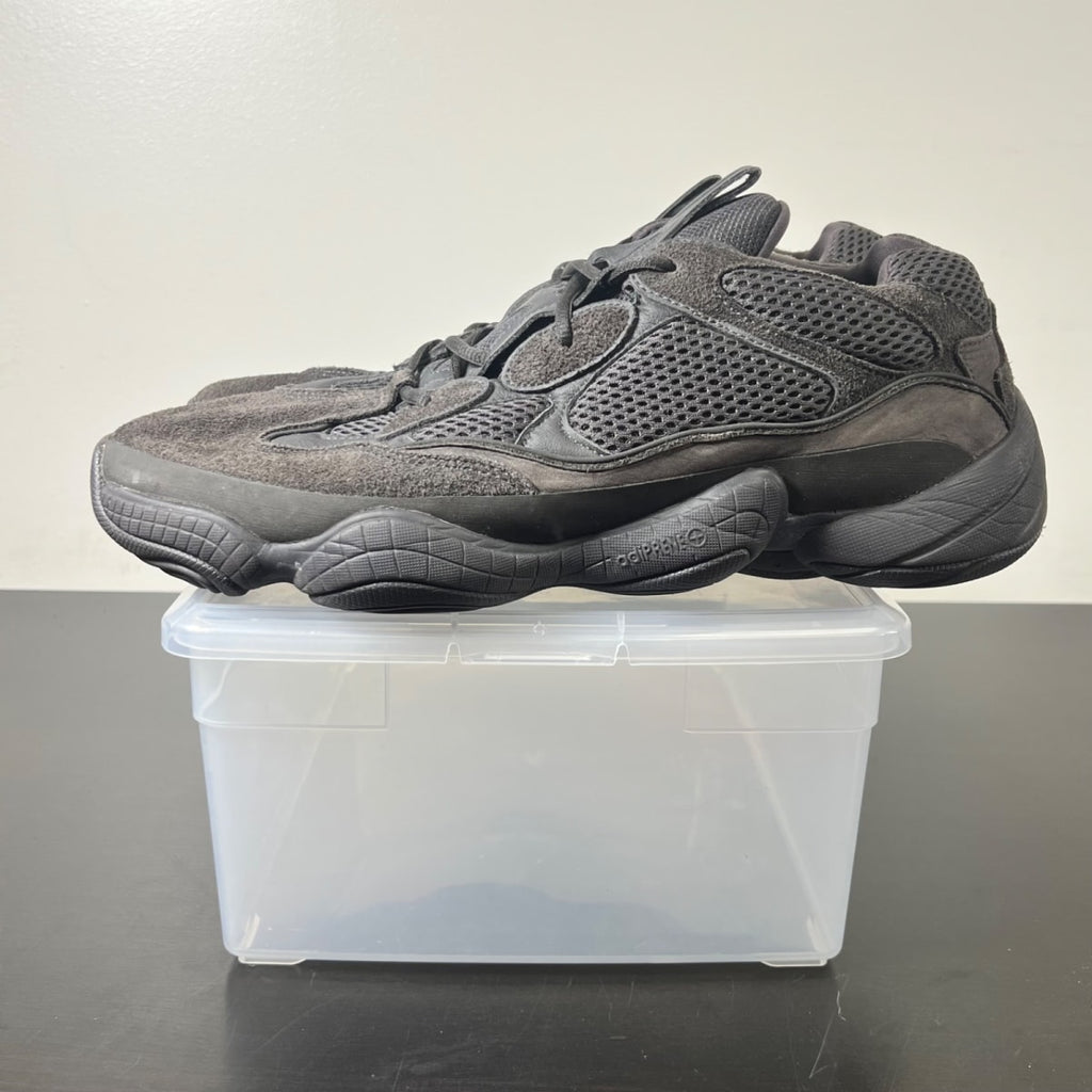 adidas Yeezy 500 Utility Black 14 (Moderately Worn Pre-Owned)adidasUtility Black/Utility Black/Utility Black - Image 3