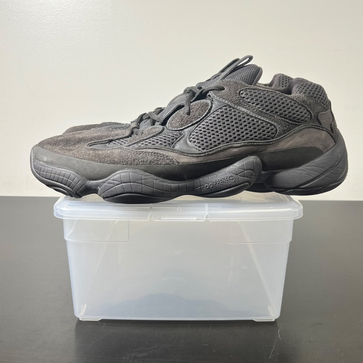 adidas Yeezy 500 Utility Black 14 (Moderately Worn Pre-Owned)adidasUtility Black/Utility Black/Utility Black - Image 3