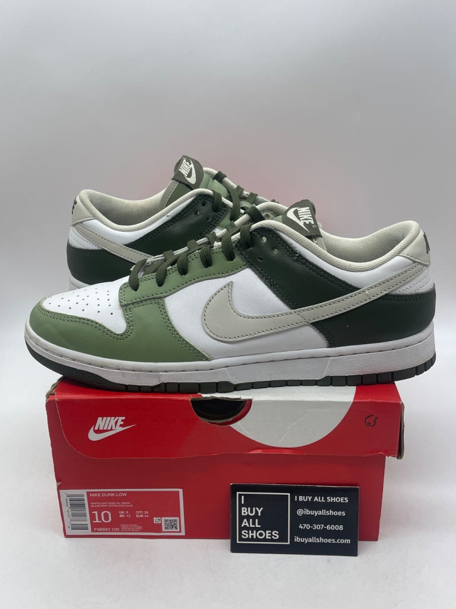 Nike Dunk Low Oil Green Cargo Khaki 10 (Moderately Worn Pre-Owned) - Image 1