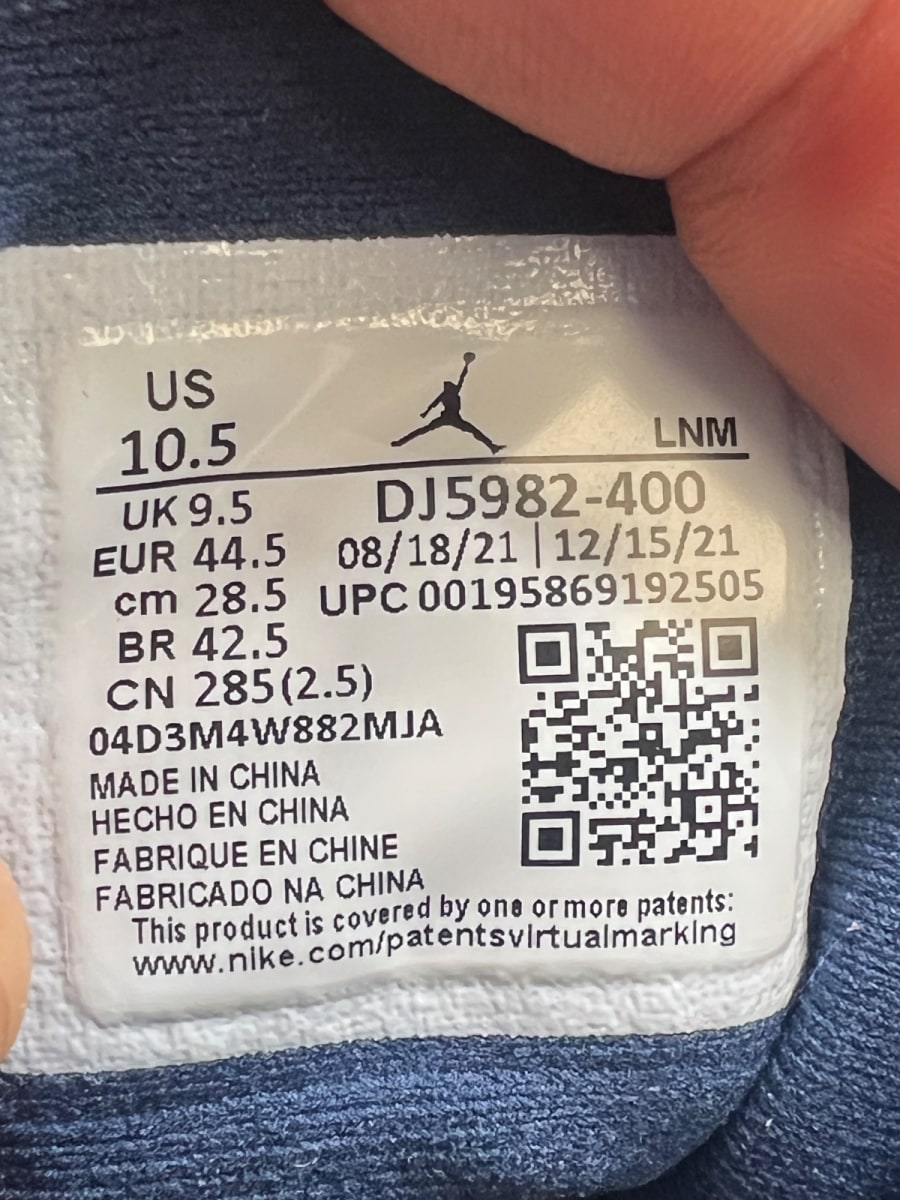 Jordan 13 Retro Brave Blue 10.5 (Moderately Worn Pre-Owned) - Image 9