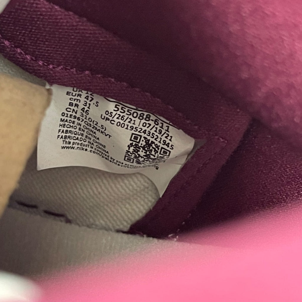 Jordan 1 Retro High OG Bordeaux 13 (Moderately Worn Pre-Owned)JordanBordeaux/White-Metallic Silver - Image 6