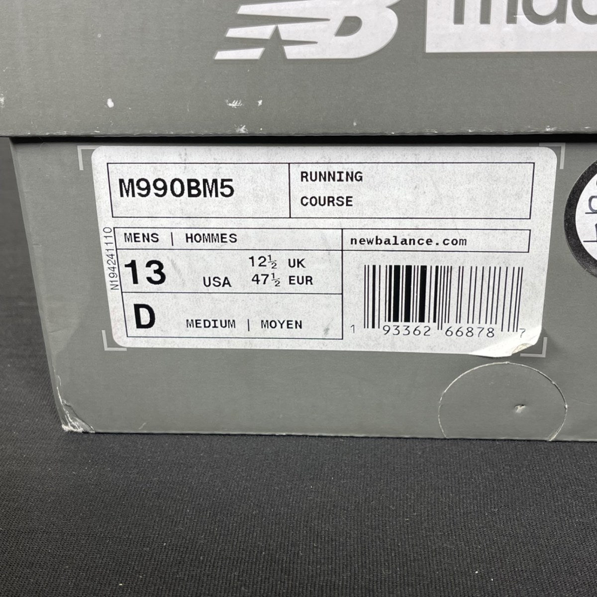 New Balance 990v5 Made In USA 'Marblehead Black' (Size 13) - Image 7