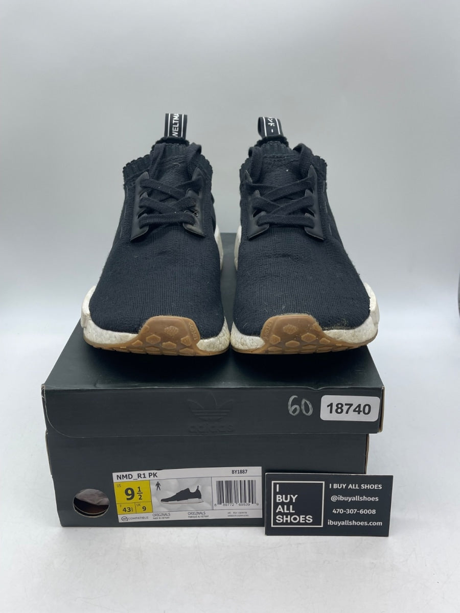adidas NMD R1 Gum Pack Black 9.5 (Moderately Worn Pre-Owned) - Image 2