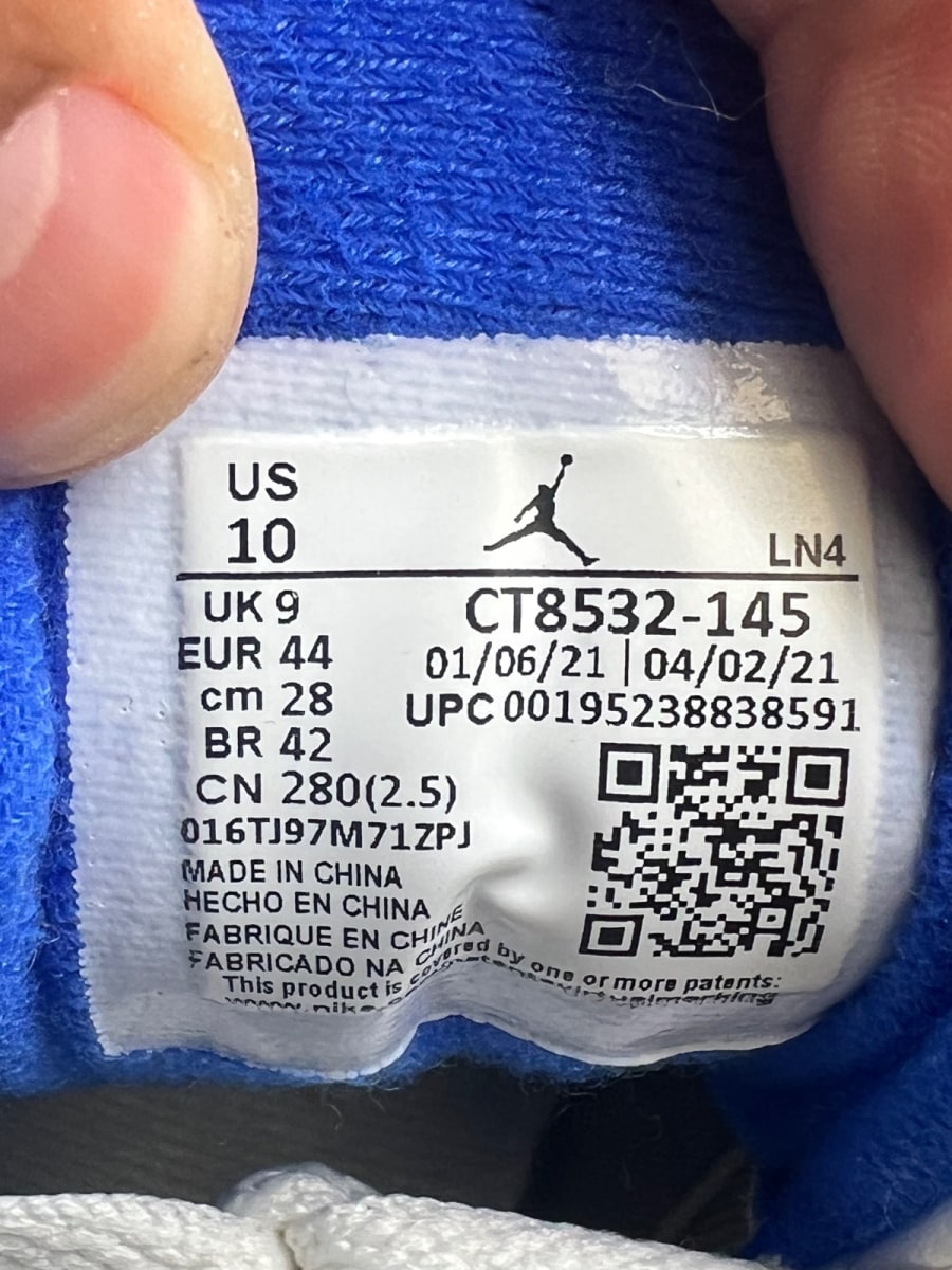 Jordan 3 Retro Racer Blue 10 (Lightly Worn Pre-Owned) - Image 9