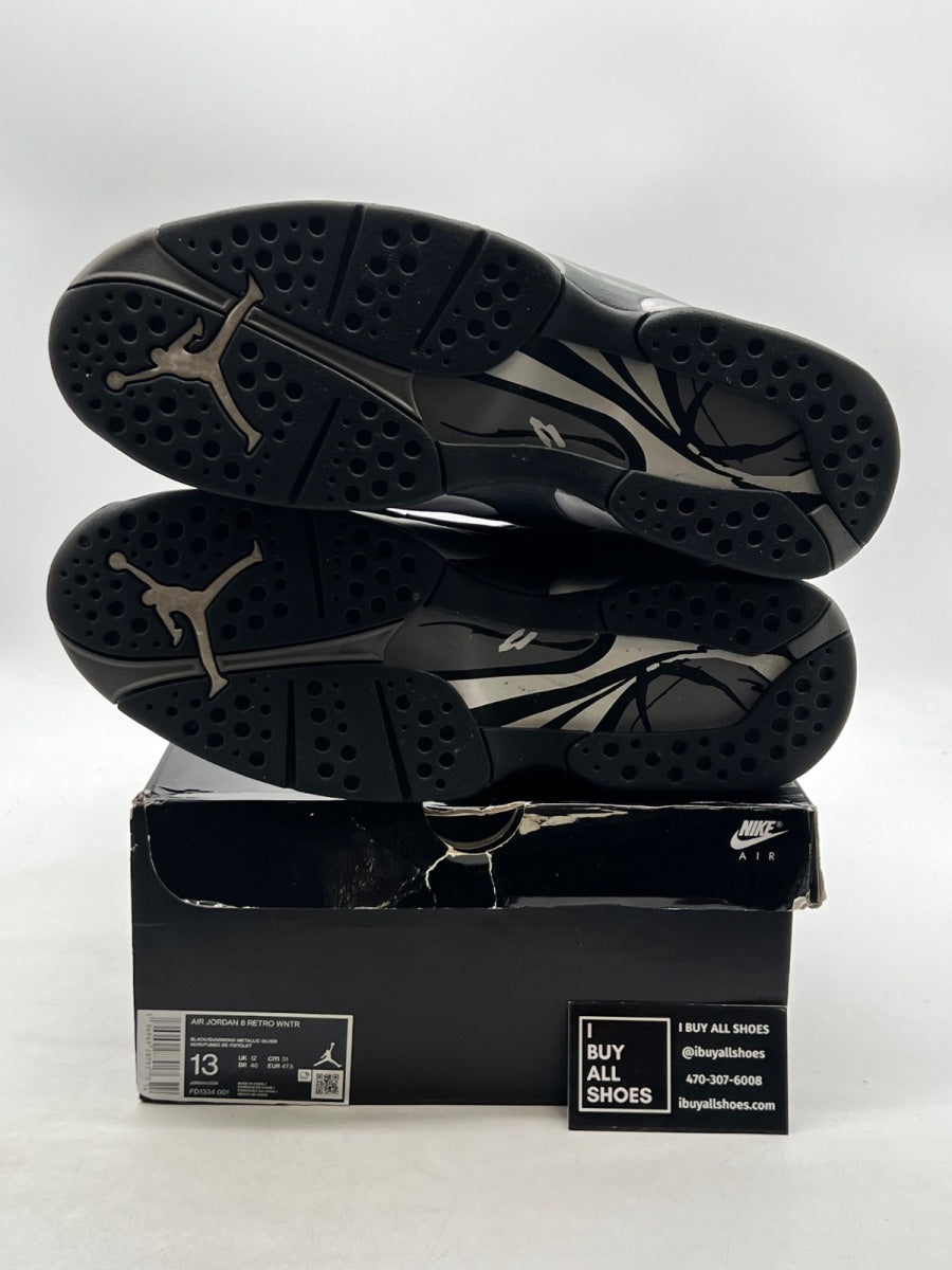 Jordan 8 Retro Winterized Gunsmoke 13 (Lightly Worn Pre-Owned) - Image 8