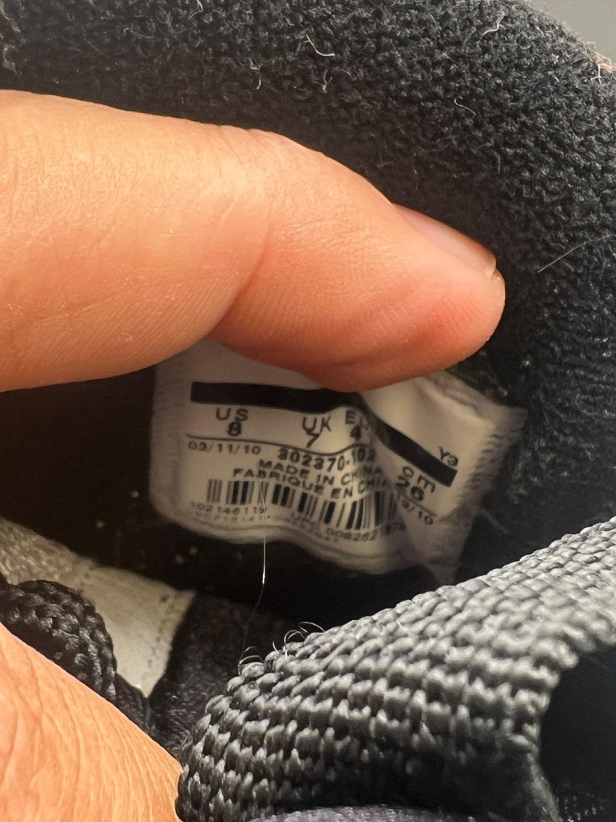 Jordan 9 Retro White Black Red (2010) 8 (Moderately Worn Pre-Owned) - Image 7