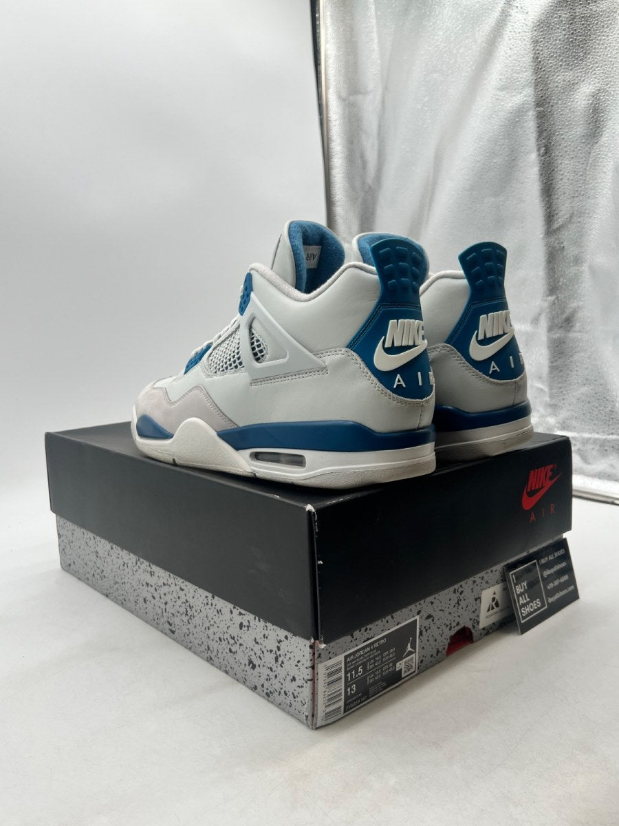 Jordan 4 Retro Military Blue (2024) 11.5 (Moderately Worn Pre-Owned) - Image 4