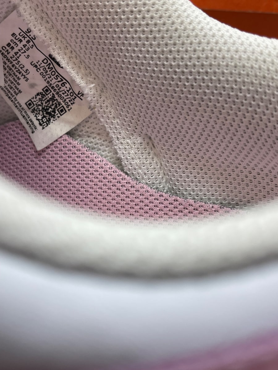 Nike Air Force 1 Low '07 Retro Color of the Month Pink Gum 9.5 (Moderately Worn Pre-Owned)NikeWhite/Pink-Gum Yellow-Metallic Gold - Image 8